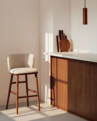Kave Home Ciselia Hoog Barstoel