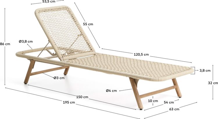 Kave Home Dandara Ligstoel