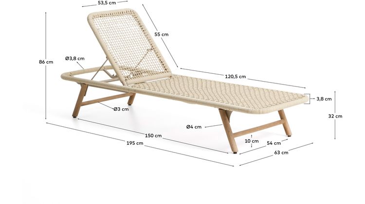 Kave Home Dandara Ligstoel