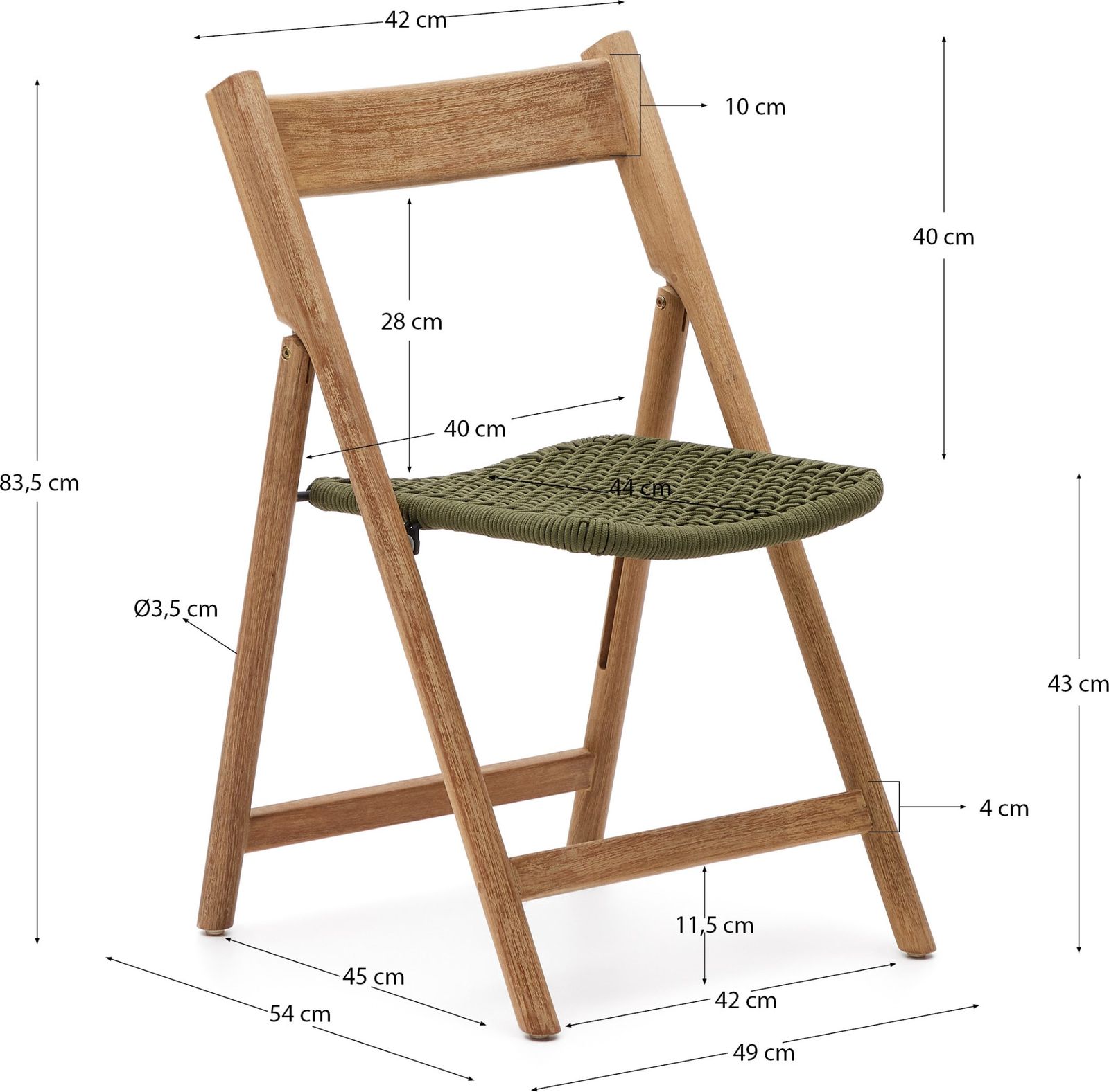 Kave Home Dandara Tuinstoel