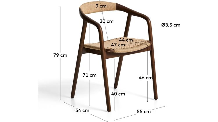 Kave Home Derile Eetkamerstoel