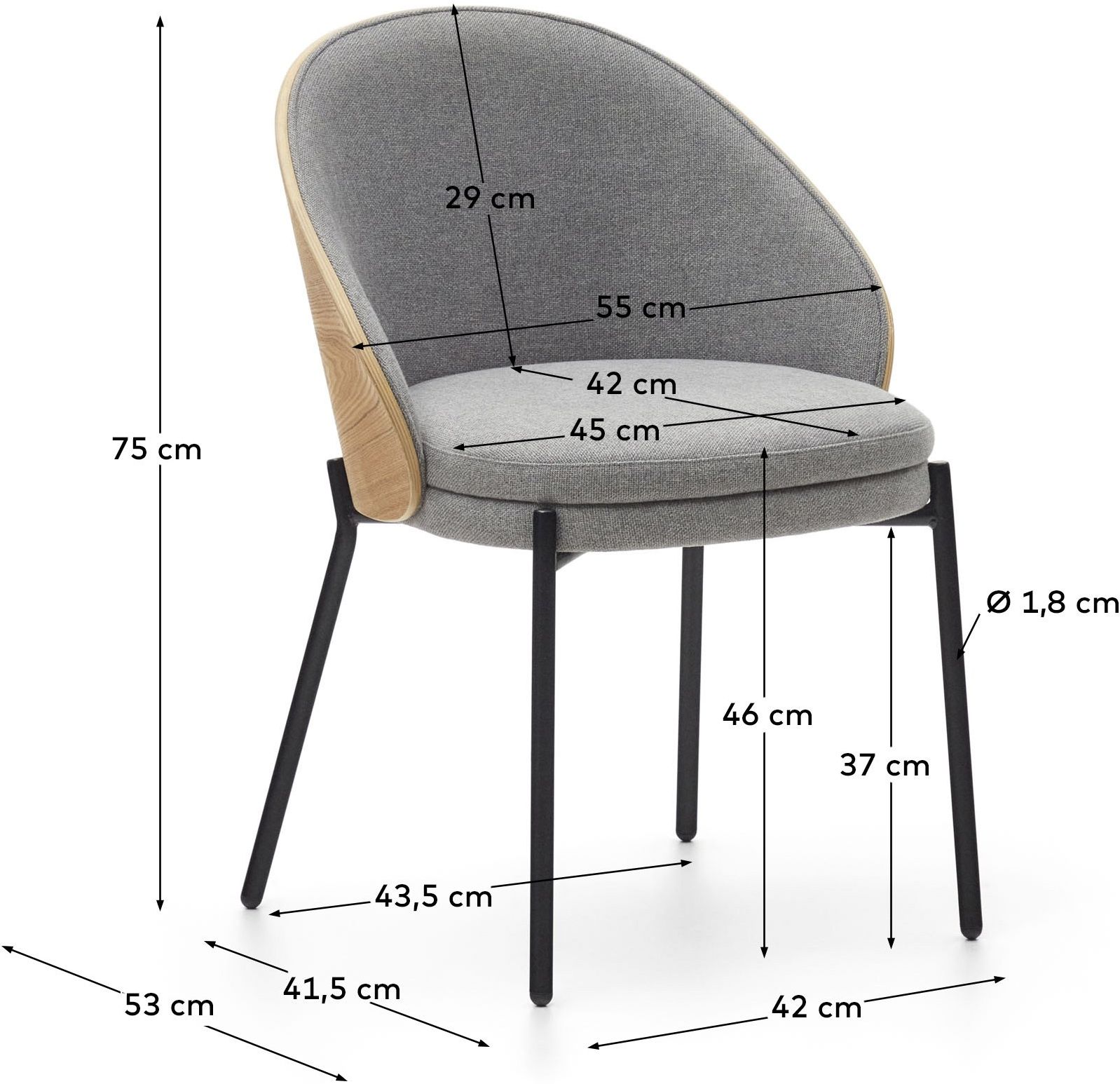 Kave Home Eamy Eetkamerstoel