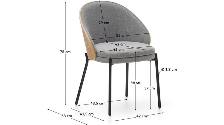 Kave Home Eamy Eetkamerstoel