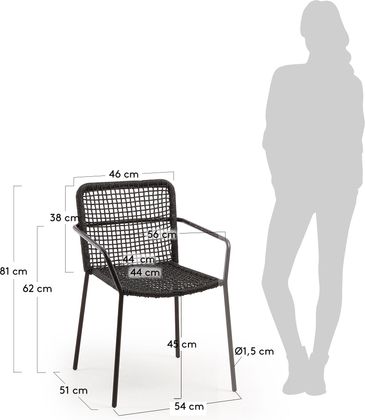 Kave Home Ellen Tuinstoel