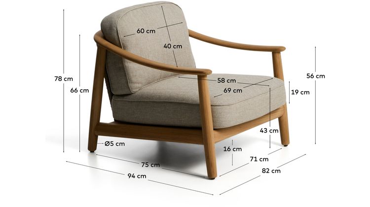 Kave Home Elunda Outdoor Fauteuil