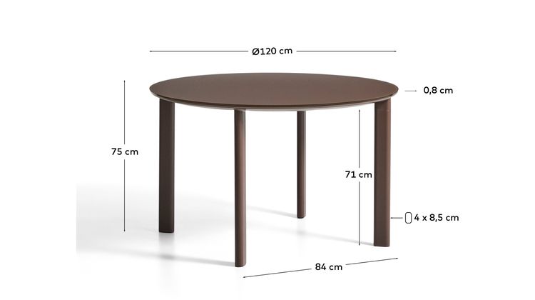 Kave Home Erice Ronde Tuintafel