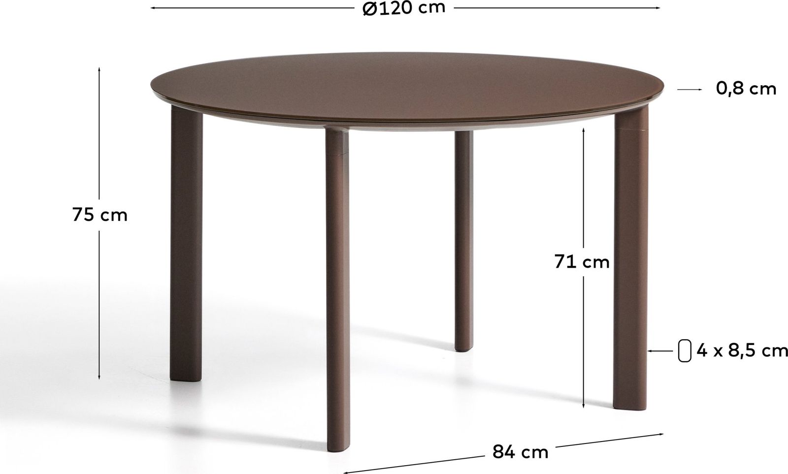 Kave Home Erice Ronde Tuintafel