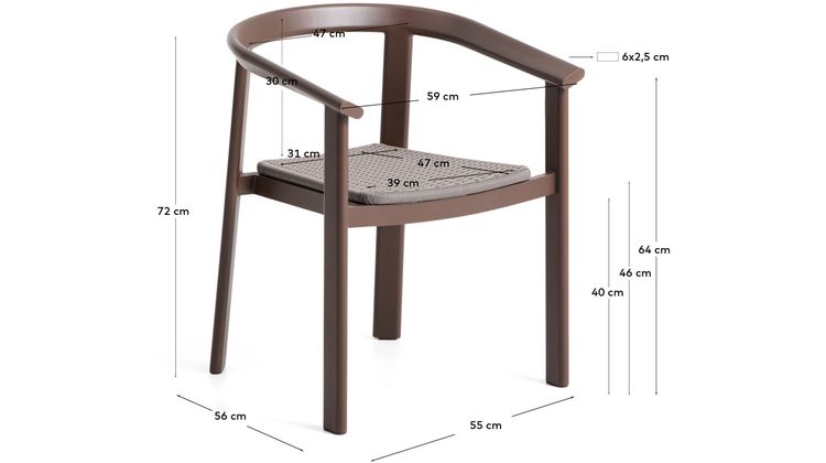 Kave Home Erice Tuinstoel