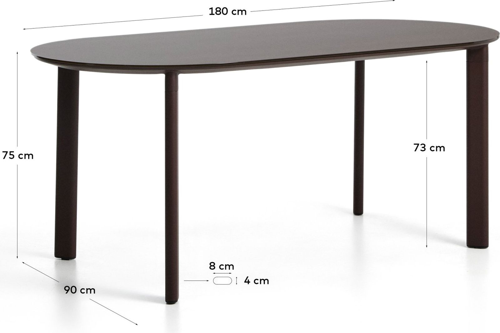 Kave Home Erice Tuintafel