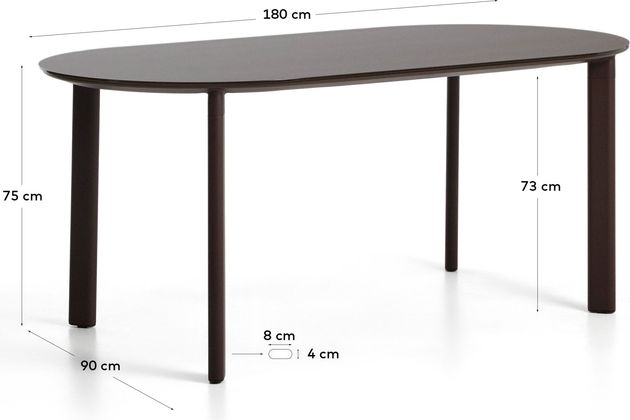 Kave Home Erice Tuintafel