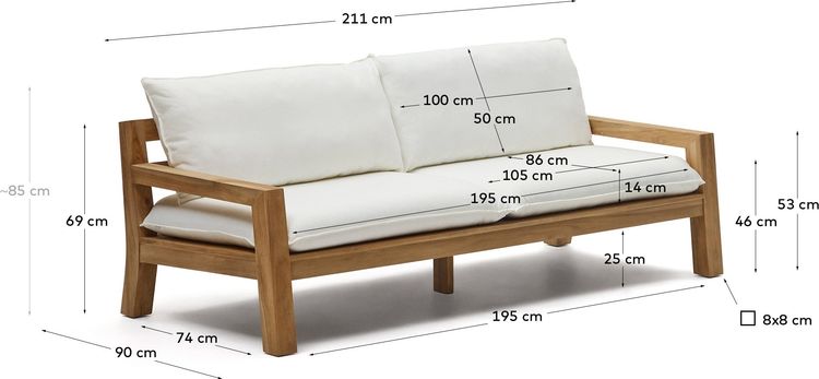 Kave Home Forcanera Tuinbank