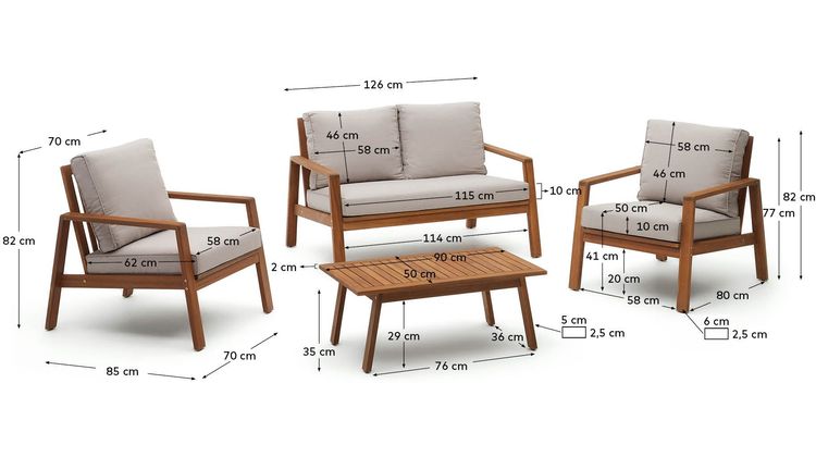 Kave Home Frares Loungeset