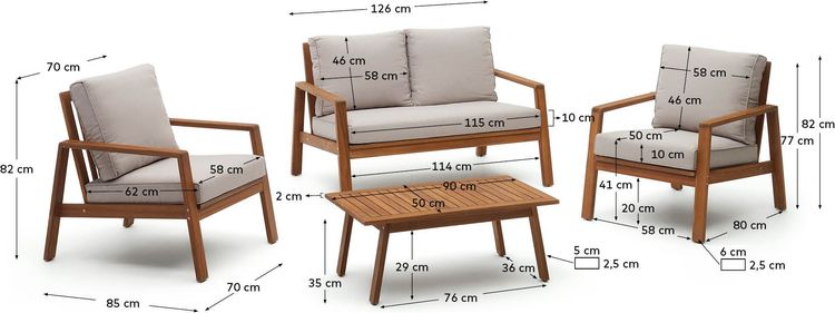 Kave Home Frares Loungeset