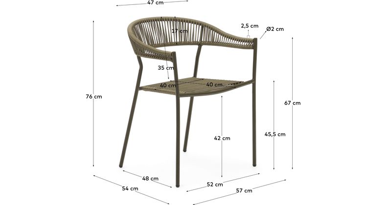 Kave Home Futadera Tuinstoel