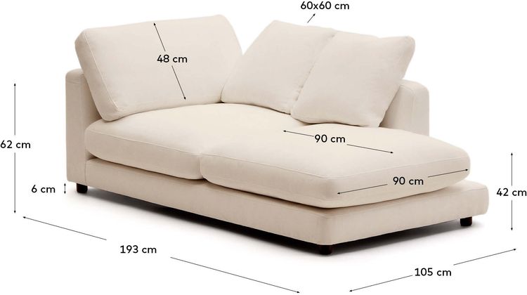 Kave Home Gala Chaise Longue