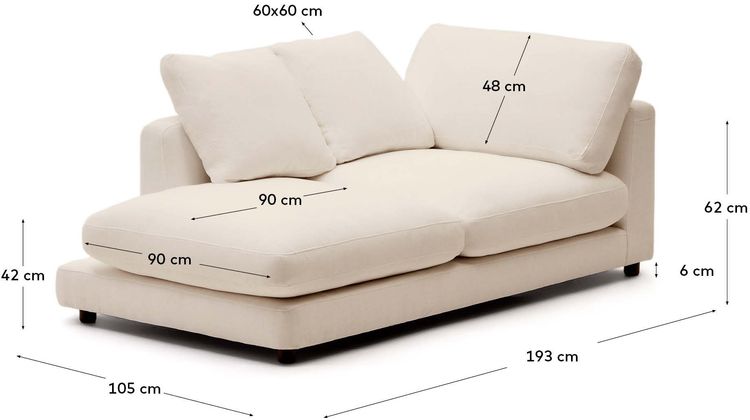 Kave Home Gala Chaise Longue