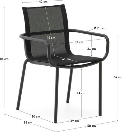 Kave Home Galdana Tuinstoel