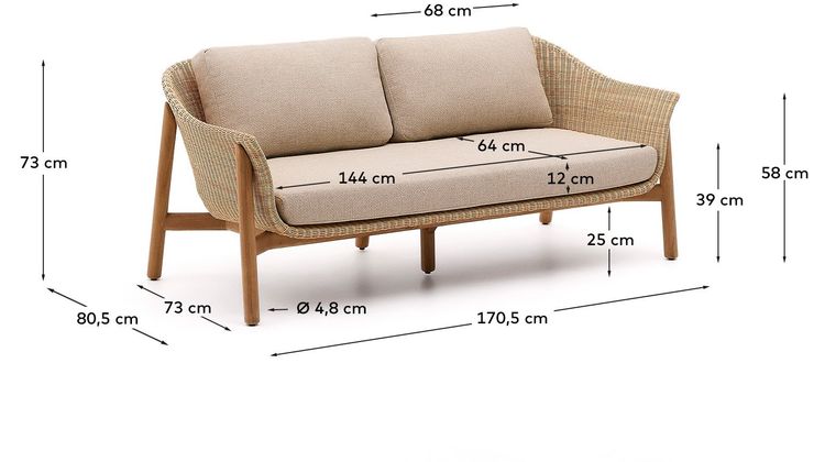 Kave Home Galea Tuinbank
