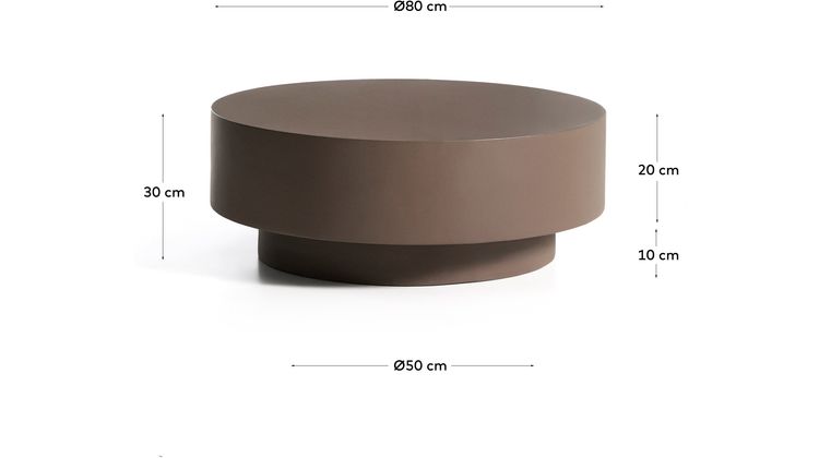 Kave Home Garbet Bruine Salontafel