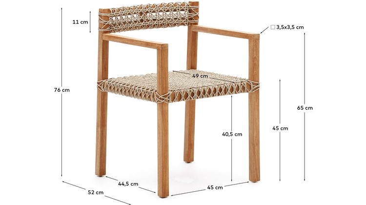 Kave Home Giverola Tuinstoel