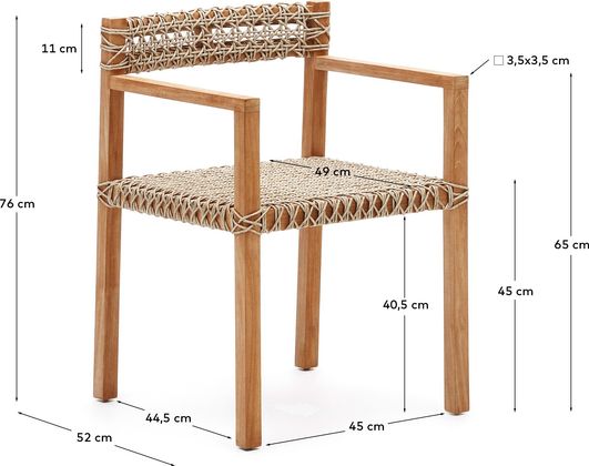 Kave Home Giverola Tuinstoel