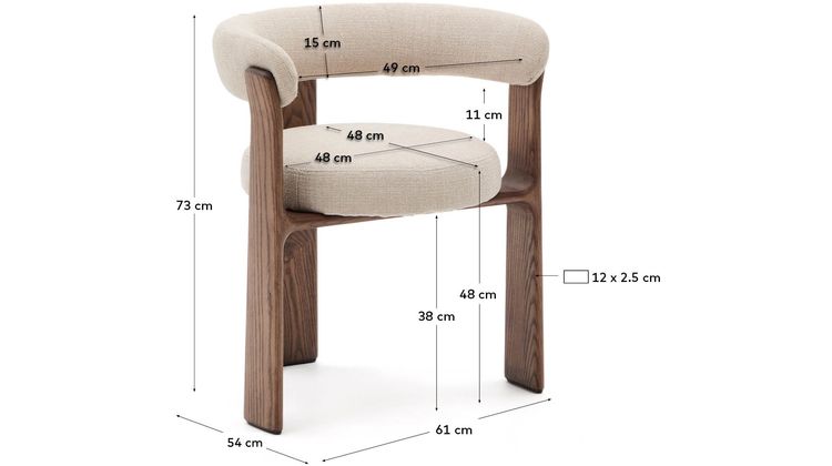 Kave Home Granite Armstoel