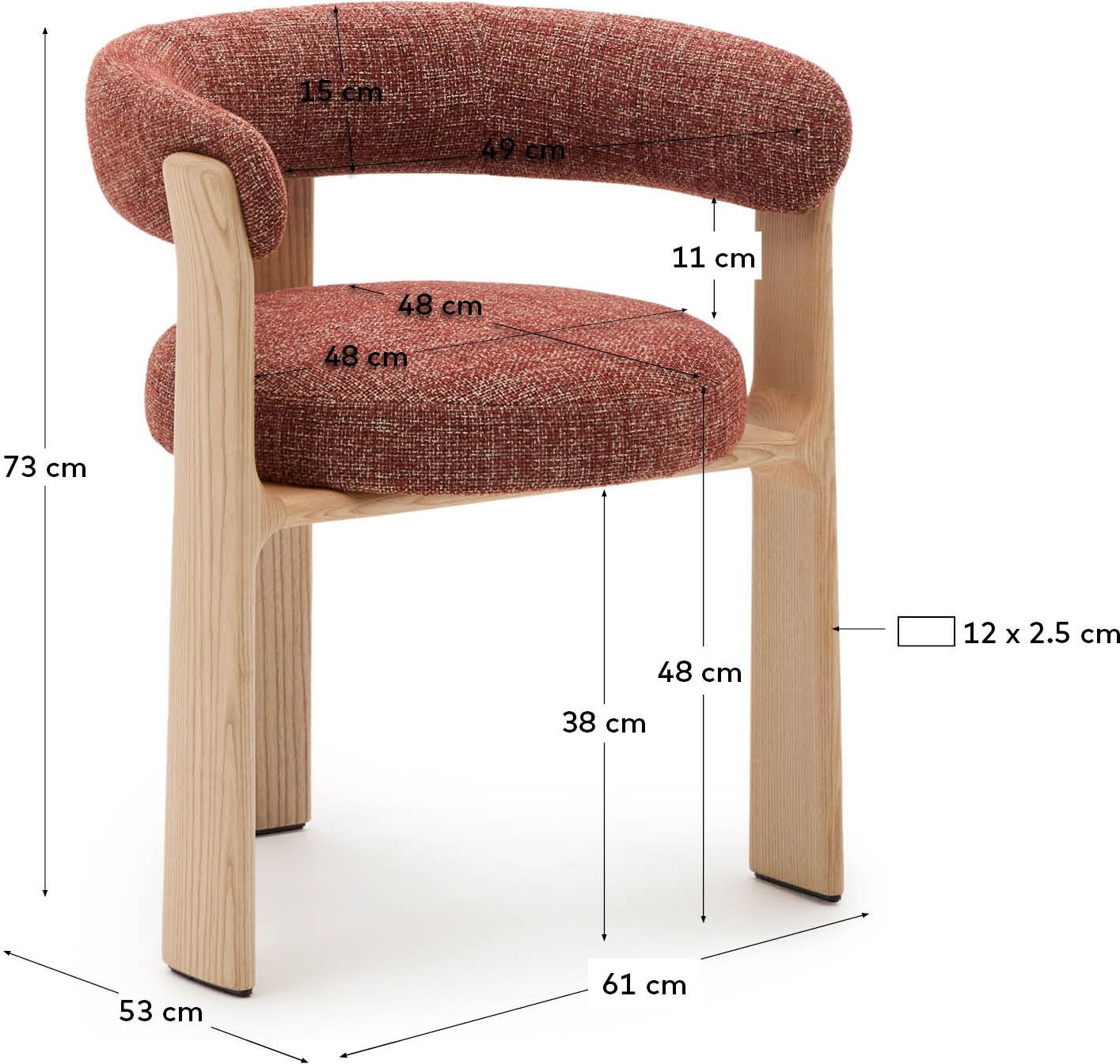 Kave Home Granite Armstoel