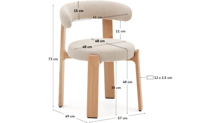 Kave Home Granite Eetkamerstoel