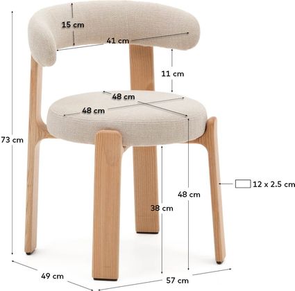 Kave Home Granite Eetkamerstoel