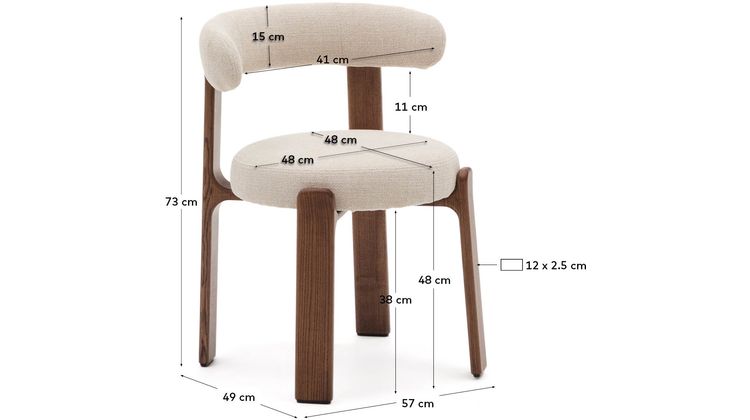 Kave Home Granite Eetkamerstoel