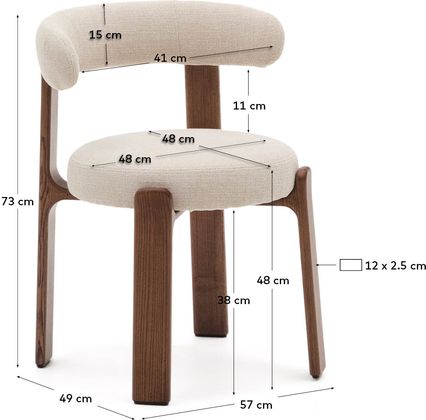 Kave Home Granite Eetkamerstoel