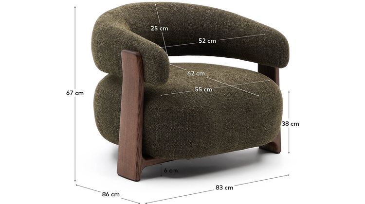 Kave Home Granite Fauteuil