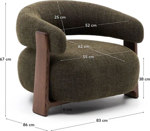 Kave Home Granite Fauteuil