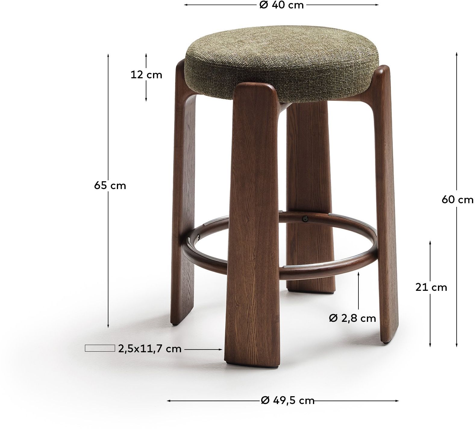 Kave Home Granite Hoog Barstoel