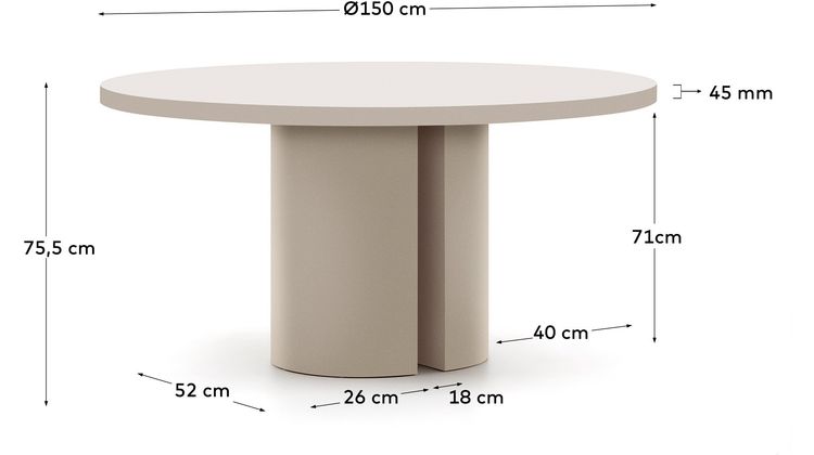 Kave Home Granite Kruk