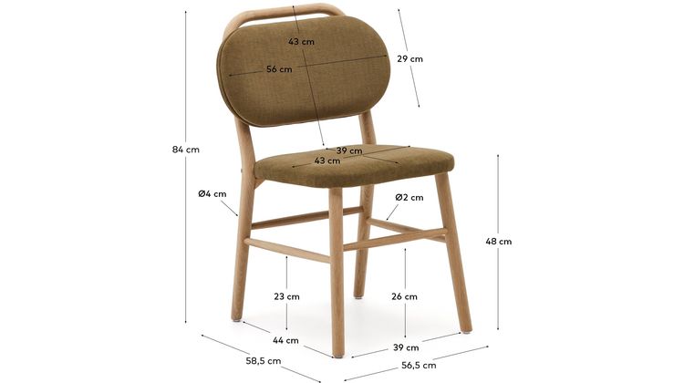 Kave Home Helda Eetkamerstoel