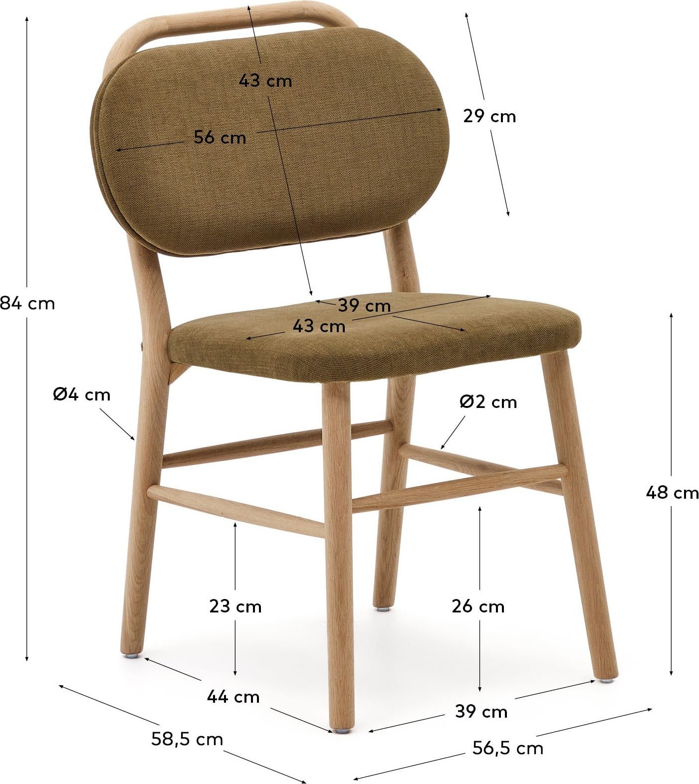 Kave Home Helda Eetkamerstoel