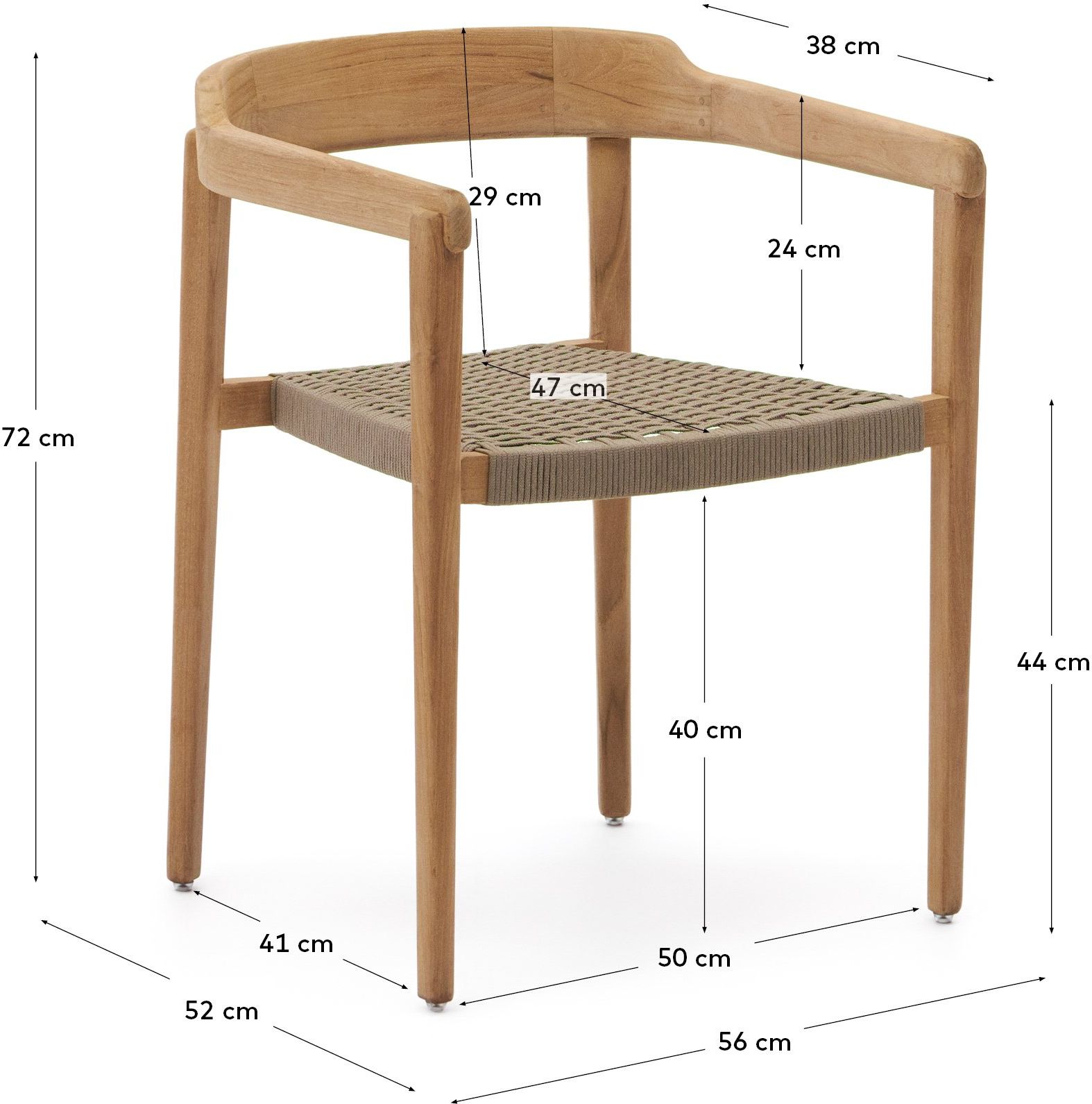 Kave Home Icaro Tuinstoel