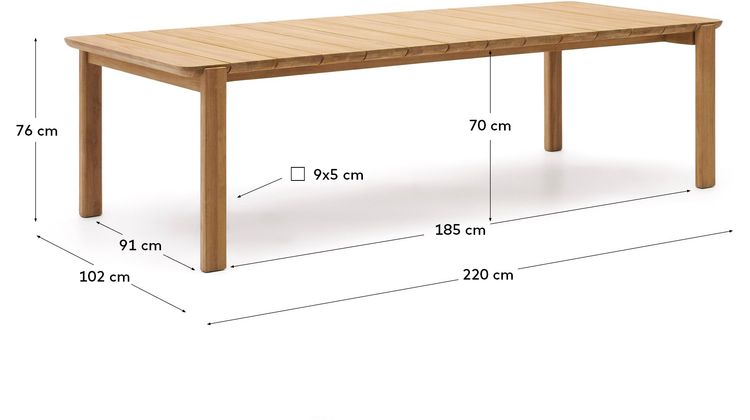 Kave Home Icaro Tuintafel