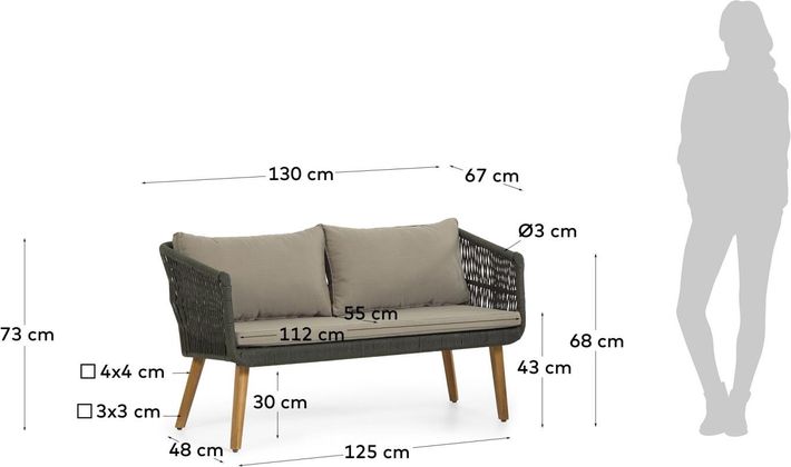 Kave Home Inti Loungeset