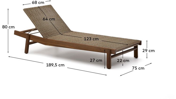 Kave Home Itani Ligstoel