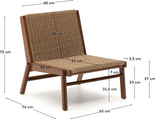 Kave Home Itani Outdoor Fauteuil