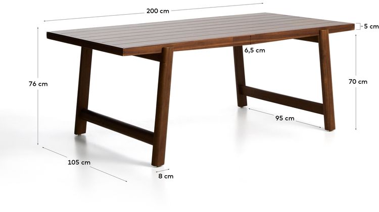 Kave Home Itani Tuintafel