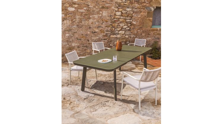 Kave Home Izola Uitschuifbare Tuintafel