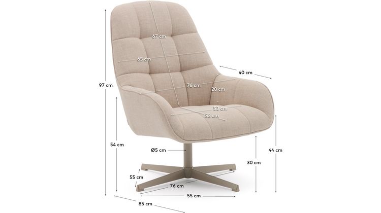 Kave Home Jaspe Fauteuil