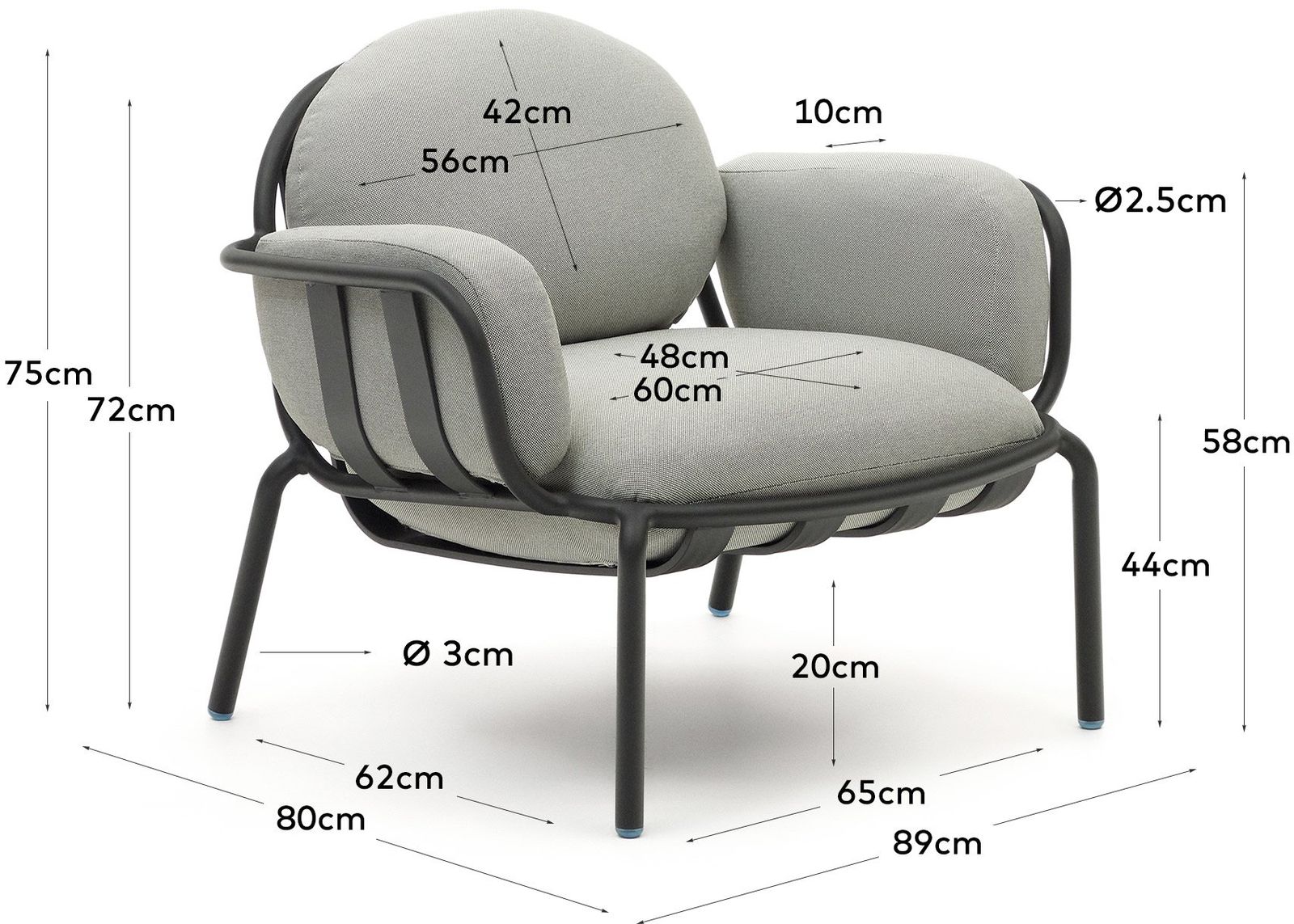 Kave Home Joncols Outdoor Fauteuil