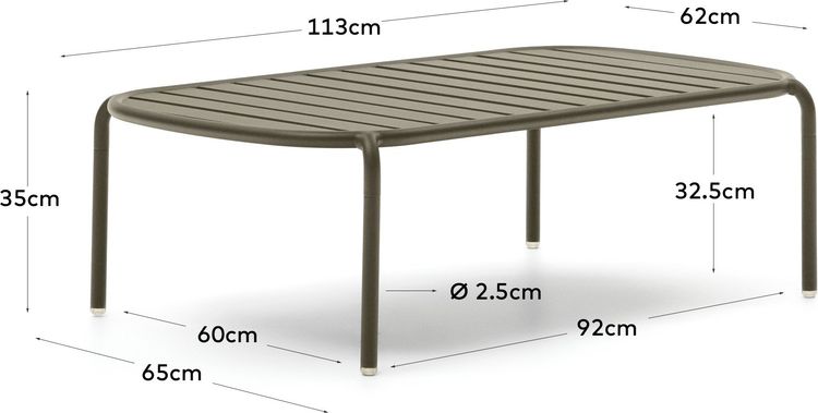 Kave Home Joncols Tuin Salontafel