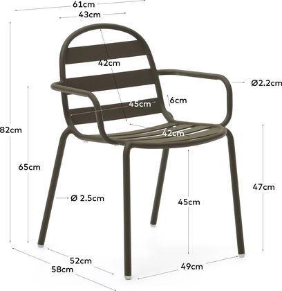 Kave Home Joncols Tuinstoel