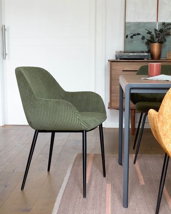 Kave Home Konna Staal Eetkamerstoel