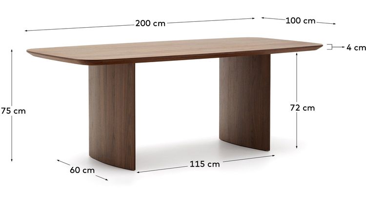 Kave Home Litto Eettafel